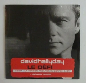 DAVID HALLYDAY : LE DÉFI (+ INÉDIT "ON & ON") ♦ CD Single NEUF / NEW ♦ - Picture 1 of 2