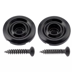 Musiclily 2Pcs Black Round Bass String Guide Tree Retainer For Fender PB JB - Picture 1 of 7