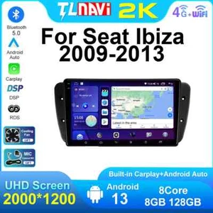 Android Auto For Seat Ibiza 6j MK4 2009-2013 Car Radio Multimedia Video Audio - Picture 1 of 48