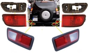 Rear Lower Bumper Lamp Lights & Brackets Right Left Fits Landcruiser 2003-2010 - Picture 1 of 1