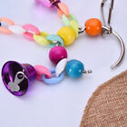 1PC Parrots Toys Bird Accessories Colorful Beads Bells Pet Toy Swing Stand WIN