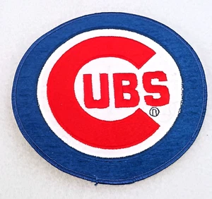 Enorme toppa 7" classica squadra di baseball Chicago Cubs retro giacca nuova NOS anni 80 - Foto 1 di 4