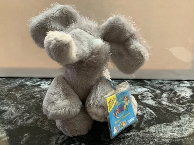 Ganz HS007 Webkinz Lil' Kinz Elephant Gray Tag Attached w/used code Plush Animal - Image 1 of 4