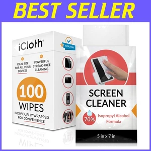 Streak-Free Electronics Cleaning Wipes 100ct - Picture 1 of 10