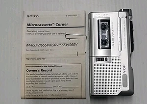 SONY Micro-Cassette-Corder M-560V VOR Handheld Recorder Papiere NUR TEILE - Bild 1 von 6