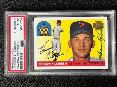 Harmon Killebrew Twins 2001 Topps Archives Signed Autograph PSA DNA *07 - Image 1 of 2