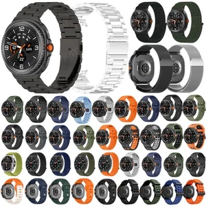 For Samsung Galaxy Watch 8 / 8 Classic Silicone/Nylon/Metal Strap Band Watchband - Picture 1 of 151