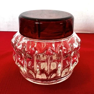 Vintage selten AVON NURTURA Auffüllen Gesicht Creme Glas Waschtisch Glas - Bild 1 von 7