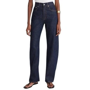 Madewell Balloon Dark Wash 100% Baumwolle Classic Tapered Denim Jeans Damen 26 - Bild 1 von 16