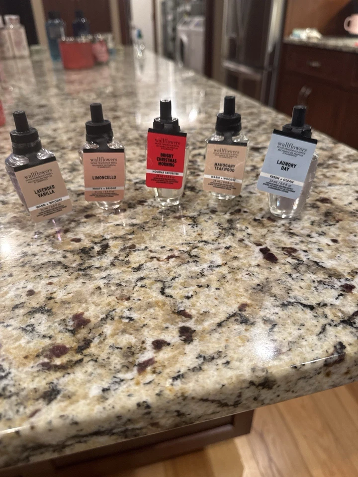 Lote de 4 Bombillas de Recarga de Flor de Pared Bath & Body Works Variedad de Aromas NUEVO Foto 1 de 1