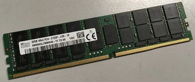 SK Hynix 32GB 4Rx4 PC4-2133P-LD0-10 RAM ECC Server Memory HMA84GL7MMR4N-TF - Image 1 of 2