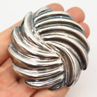 925 Sterling Silver Vintage Mexico Shell Design Pin Brooch