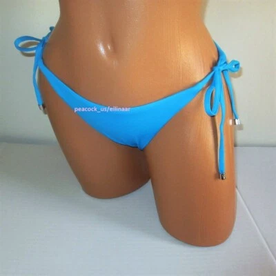 Parte inferior de bikini hipster con corbata lateral de natación Victoria's Secret S XL azul brillante Foto 1 de 4