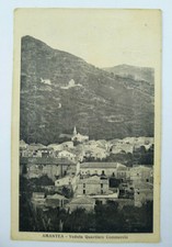 CARTOLINA AMANTEA COSENZA QUARTIERE COMMERCIO 1926