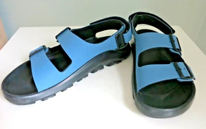 BIRKENSTOCK MOGAMI TERRA Sandals Elemental Blue Birko-Flor Worn 2X - Picture 1 of 7