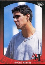 2003 MultiAd Hickory Crawdads MARCELO MARTINS RC PIRATES STRENGTH COACH