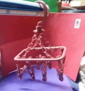 [E7] --- NOS Stanhome Clip Socks Drying Rack Hanging Laundry Undies Bra Hanger - Picture 1 of 7