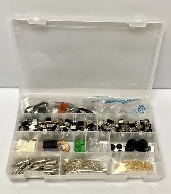 AMPHENOL CONNEX & DEUTSCH LOT W/ COAXIAL CONNECTOR ADAPTER CONTACTS PLUGS 9 PIN - Image 1 of 4