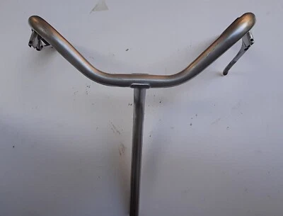 Manubrio bici pieghevole tipo GRAZIELLA ferro larghezza cm 46, Carnielli Bianchi - Immagine 1 di 3