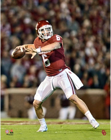 Baker Mayfield Oklahoma Sooners Unsigned Throwing 11" x 14" Photo - Fanatics Cover