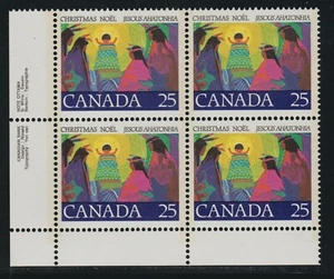 1977 Canada SC# 743 LL - First Christmas Carol - Plate Block M-NH Lot # 2806c - Picture 1 of 1