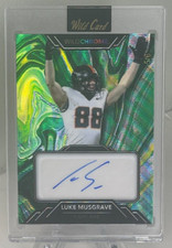 2023 Wild Card WildChrome LUKE MUSGRAVE Wild Ribbon Rookie RC Auto 5/6 WCR-44