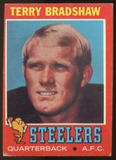 1971 topps Terry Bradshaw Rookie Card #156