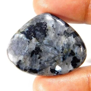 Larvicita pulida 100% natural 38,15 quilates. Piedra preciosa suelta cabujón de pera - Imagen 1 de 3