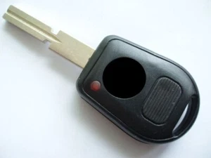 Funda Llave 2 Botones Repuesto para BMW Serie 5 7 8 Z3 Mando a Distancia Hoja Acanalada - Imagen 1 de 2