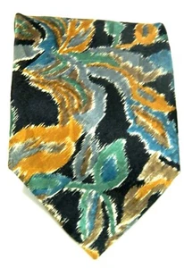Men's Tie  by J,T, BECKETT 100% Silk Blue , goldy Neck Tie 59" 4" - Picture 1 of 6