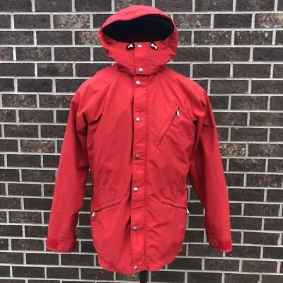The North Face Vintage Brown Label Red Ski Parka Jacket Removable Hood Men’s L - Image 1 of 4