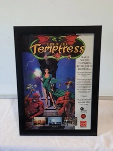 Lure Of The Temptress Pc Amiga Atari St FRAMED ADVERT GAME POSTER A4 8X12" - Picture 1 of 2
