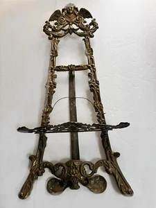 Vintage French Rococo Style Brass Art Easel 21” - Picture 1 of 24