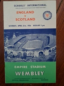 ENGLAND V SCOTLAND 1956 SCHOOLS INTERNATIONAL - Picture 1 of 1