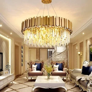 Comedor Salón Iluminación Lámpara de Techo, LED Moderno Cristal Araña - Imagen 1 de 7