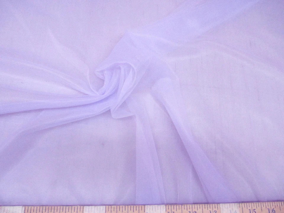 Discount Fabric Stretch Voile Lavender 108 inch Sheer VO306 - Image 1 of 1