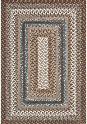 Safavieh Braided BRD313A-24 Brown - Multi Area Rug 4' X 2.5' - Image 1 of 3
