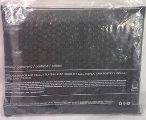 Mary Kay Travel Folding Mirror withTray and Mesh Bag Black New - Picture 1 of 4