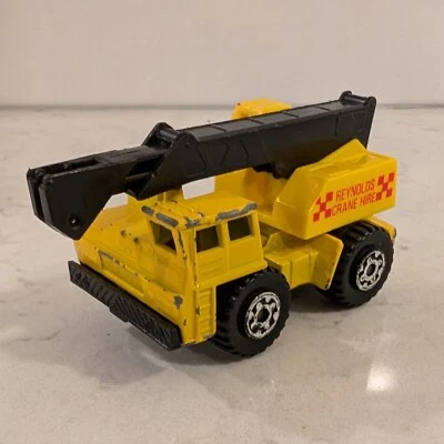 Vintage 1984-1991 Matchbox Mobile Crane WITH BOOM, NO HOOK 1:90 MB140 Reynolds - Image 1 of 4