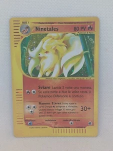 Ninetales 021/165 Expedition Base Set Holo Rare Pokemon TCG Nintendo ITALIAN LP - Picture 1 of 3