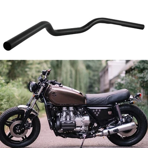 1inch Black Drag Handlebar Tracker Matte For Honda Goldwing GL 1000 1500 Custom - Imagen 1 de 12