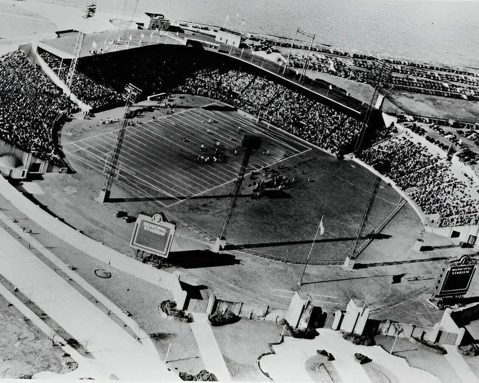 FOTO DE BÉISBOL 8X10 ROOSEVELT STADIUM CAMISETA CITY GIANTS IL Foto 1 de 1