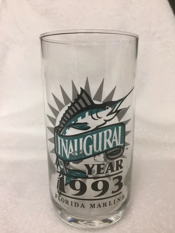 Florida Marlins Inaugural Glasses Set of 15 Cover
