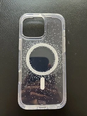 Tech21 Evo Clear Silver Glitter W/ magsafe  For Apple iPhone 16 Pro Max 6.9" - Image 1 of 4