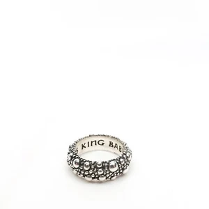 King Baby Studio Stingray Texture Band Ring Fine Silver .925 Size 6 - Picture 1 of 7