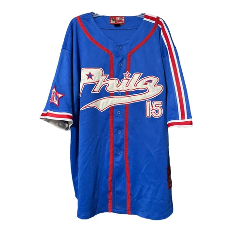 Vintage Classics Raw Blue Mens Philadelphia Stars Negro League Jersey Size 3XL Cover