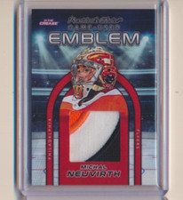 2022 Presidents Choice In The Crease Game Used Emblem Michal Neuvirth 8/10 Flyer