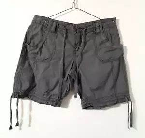 Op Talla 7 Gris Algodón Cordón Cremallera Ligero Bolsillos Pantalones Cortos - Imagen 1 de 9