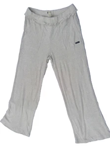 Roxy women's pants size XL beige pockets ruffle waistband comfy lounge pockets - Picture 1 of 9