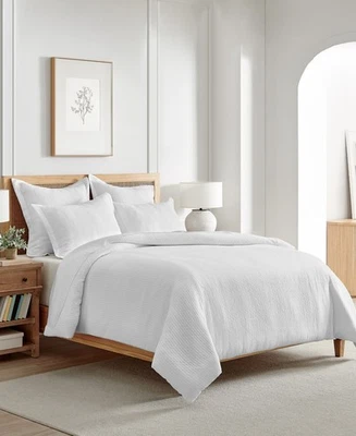 Juego de funda nórdica y fundas Levtex Home Reede Muselina COMPLETA/QUEEN blanco brillante Foto 1 de 3